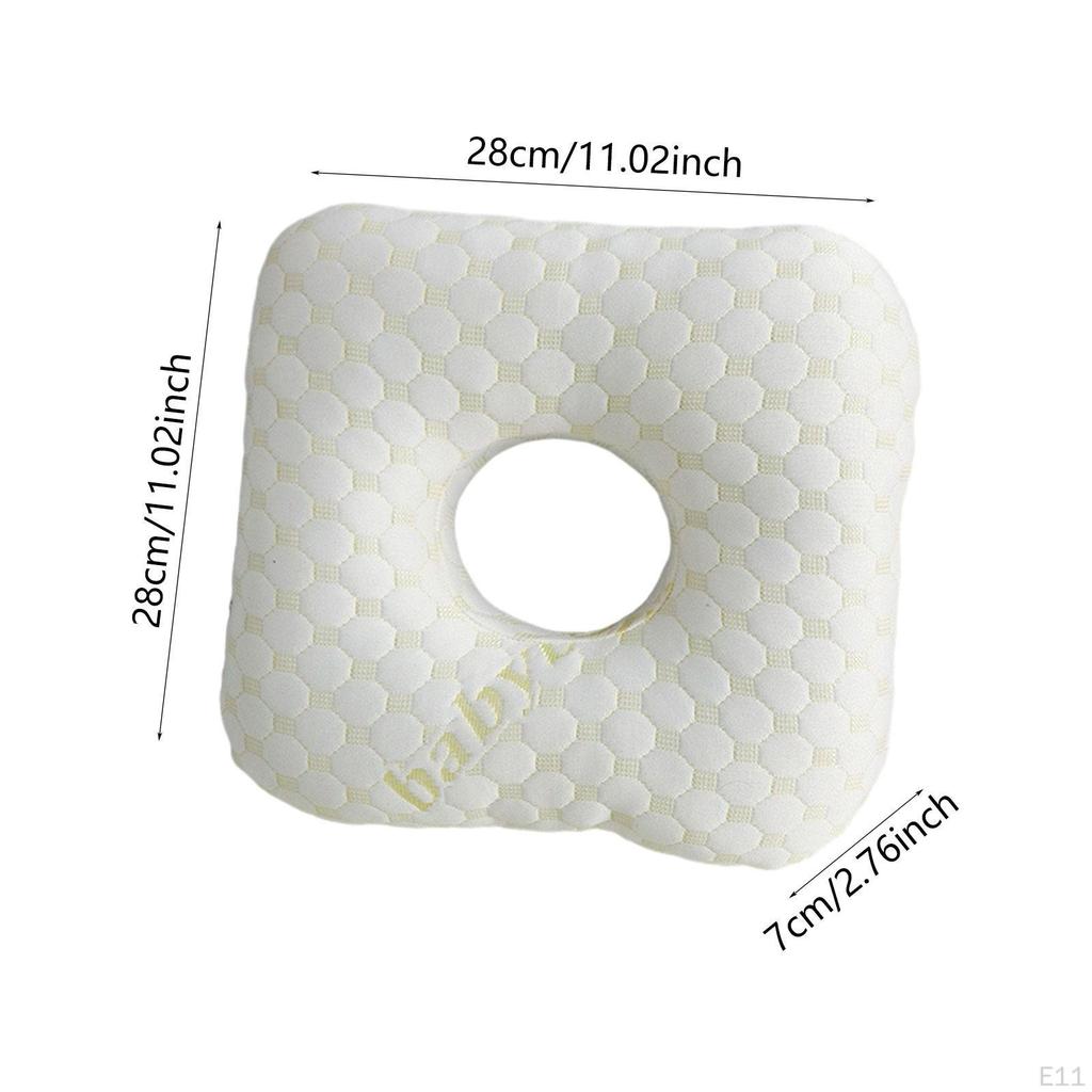 Ear Piercing Pillow for Cnh with Removable Cover Side Sleepers PP Cotton