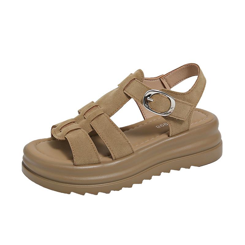 Sandals women's summer new women's shoes with niche casual comfortable platform beach Roman shoes women