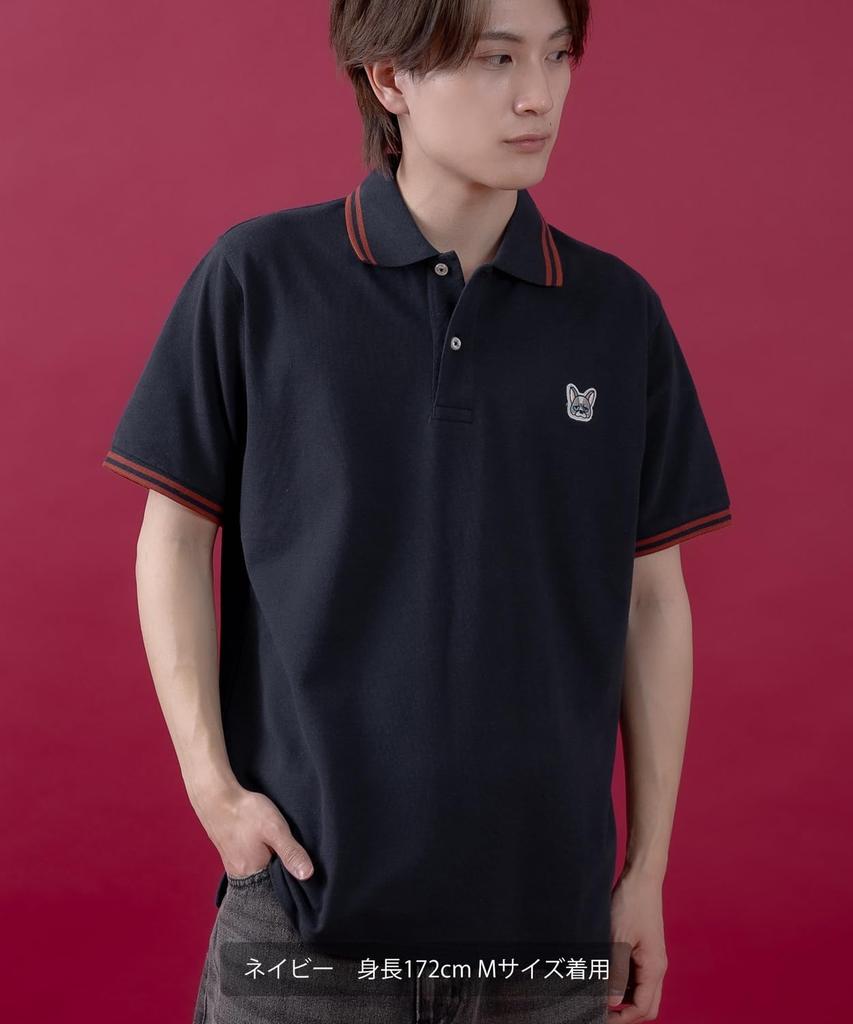 IMPROMES Casual SIDEWAYSTANCE Pique Polo Shirt, Men's, Navy
