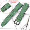 Rubber Silicone Watch Strap for IWC Pilot's Band Quick Release Bracelet Fluororubber Watchband