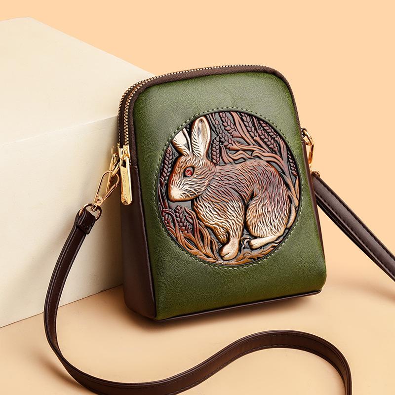 

Женская сумка модный тренд маленькая сумка простая с высоким чувством универсальная темпераментная сумка-мессенджер one size fits all зелёный