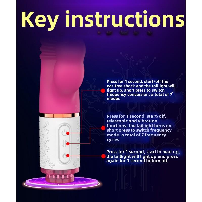Automatic Sucking Retractable Vibrator Female Masturbator Erotic Sex Products
