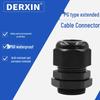 IP68 Waterproof External Thread Cable Connector, PG7-PG48 Gland