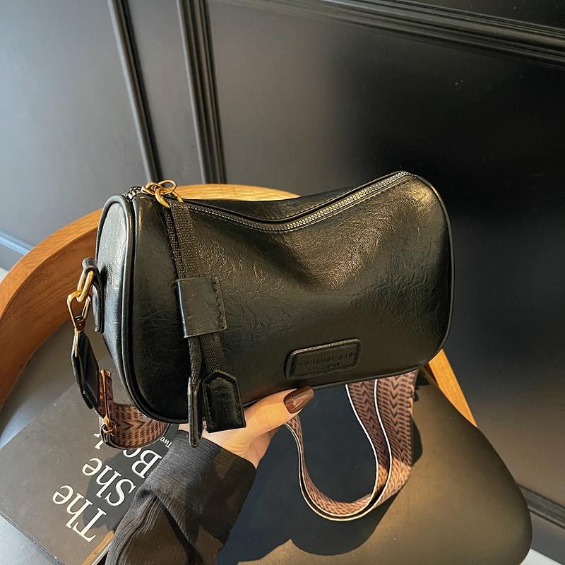 Fashionable Women's Shoulder Bag for Girl Fashion Style Boston Tote Bag Pu Leather Retro Underarm Bag Female Accessory