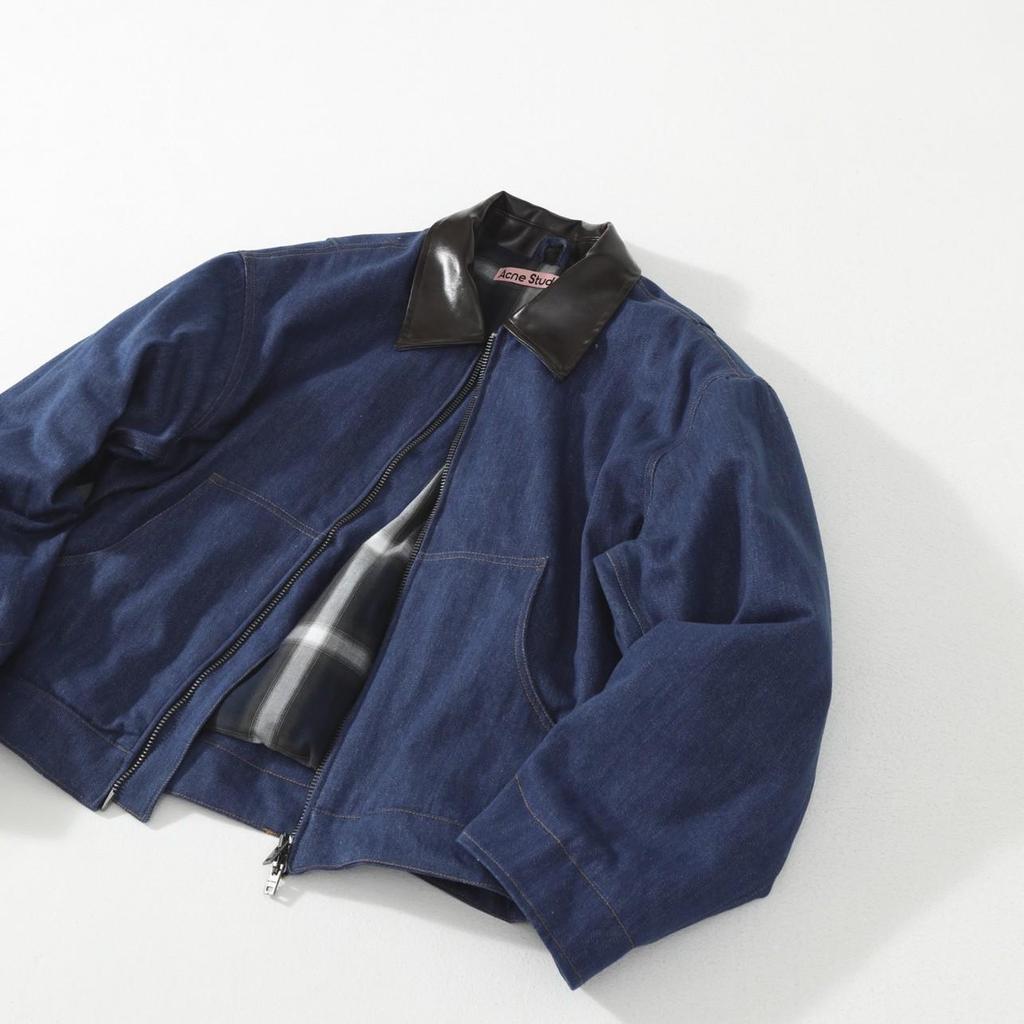Wysokiej jakości Retro Dżinsowa Bawełniana Kurtka z Klapami i Zamkiem - Luźne Okrycie Wierzchnie w Stylu Stodoły