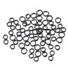 100-200pcs Black Stainless Steel Split Rings Open Jump Rings Connector DIY Necklace Bracelet Making Jewelry Findings Wholesale