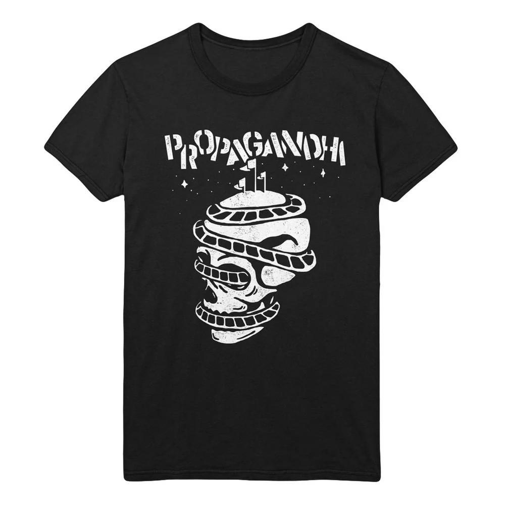 

Propagandhi - Rollercoaster Skull Cotton Black All Size T Shirt For Men SE278 Unisex T-Shirt XXL