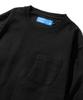 GORDON MILLER Men's Pocket Long Sleeve T-Shirt, Solid Color, Size XL, Black, 1745155