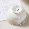 Hao Ya Jingdezhen Keramické 'Time Walk' Rýžové misky 4,5 palce, 6 kusů
