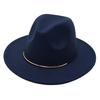 Top Hat Wool Felt Hat Men'S And Women'S Wool Hat Jazz Hat Flat Edge Sun Hat Tide