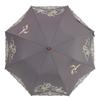 Guarda-sol de Tecido Organza com Recortes Florais e de Pássaros, Longo Curto Dobrável, Completo, Proteção Solar, Calor, UV, Sol e Chuva [Chinoiserie Moderno], Estilo Atriz