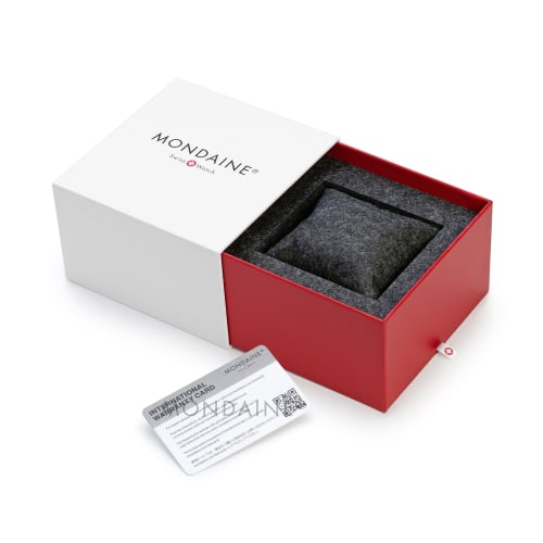 Mondaine Classic Men's Watch, White Dial, Black Leather Strap, A660.30314.11SBB, Officially Imported