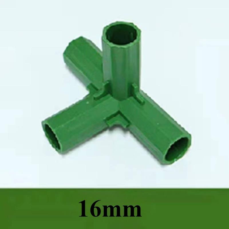 1/2/4PCS Gardening Plant Stakes Plastic Edging Corner Connection Accessories Greenhouse Plant Frame Connectors