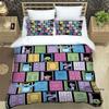 3-piece Monsters, Inc. Bedding Set, 3D Printed Cartoon Pattern Duvet Cover Set, Includes Pillowcases, Filling Not Included.