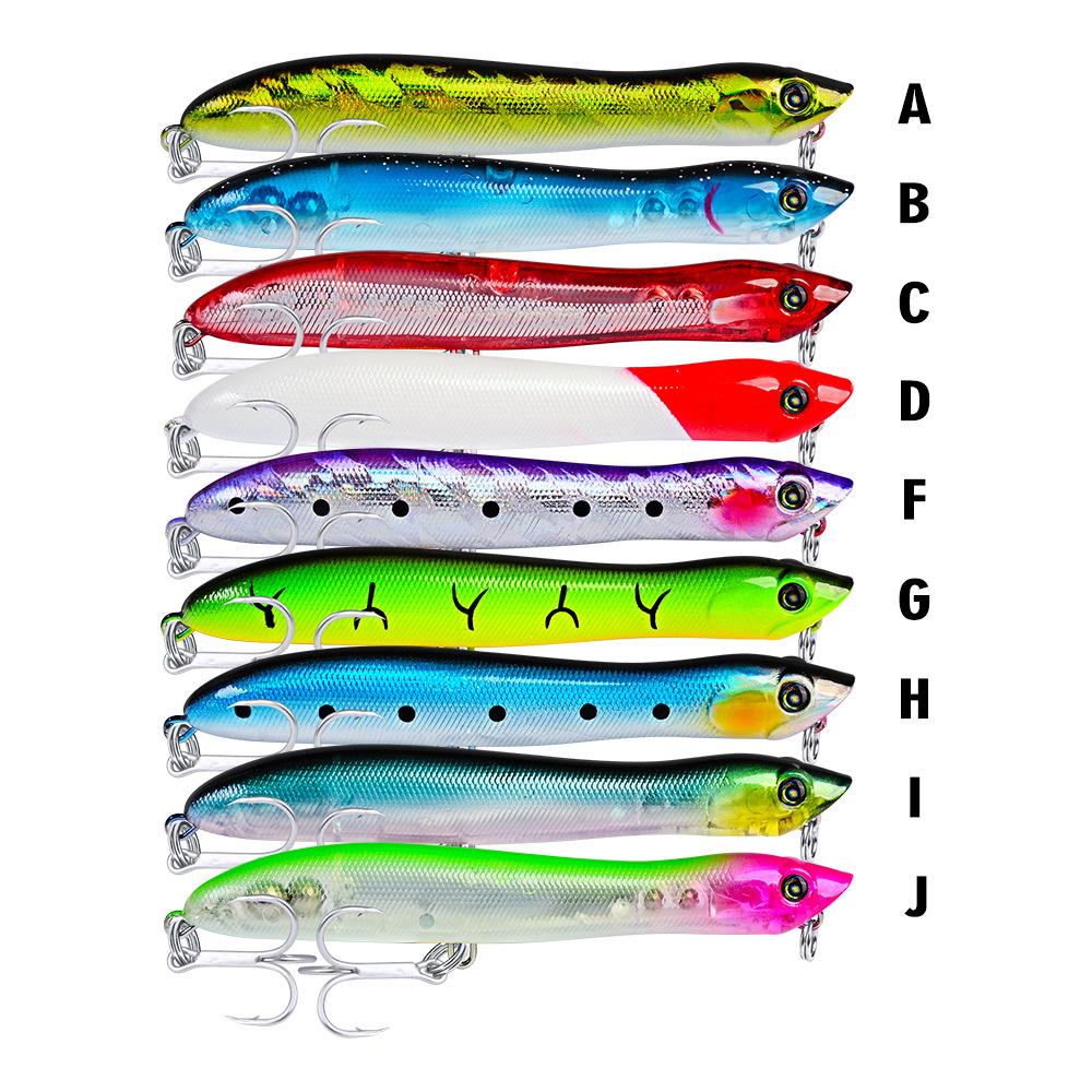 83,5 mm Köder 6 g White Shark Squid Submerged Bait Popper