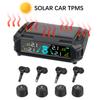 Auto Security Alarm Systems Digital LCD Display Universal USB / Solar TPMS Tyre Temperature Monitor Car Tire Pressure Monitoring System