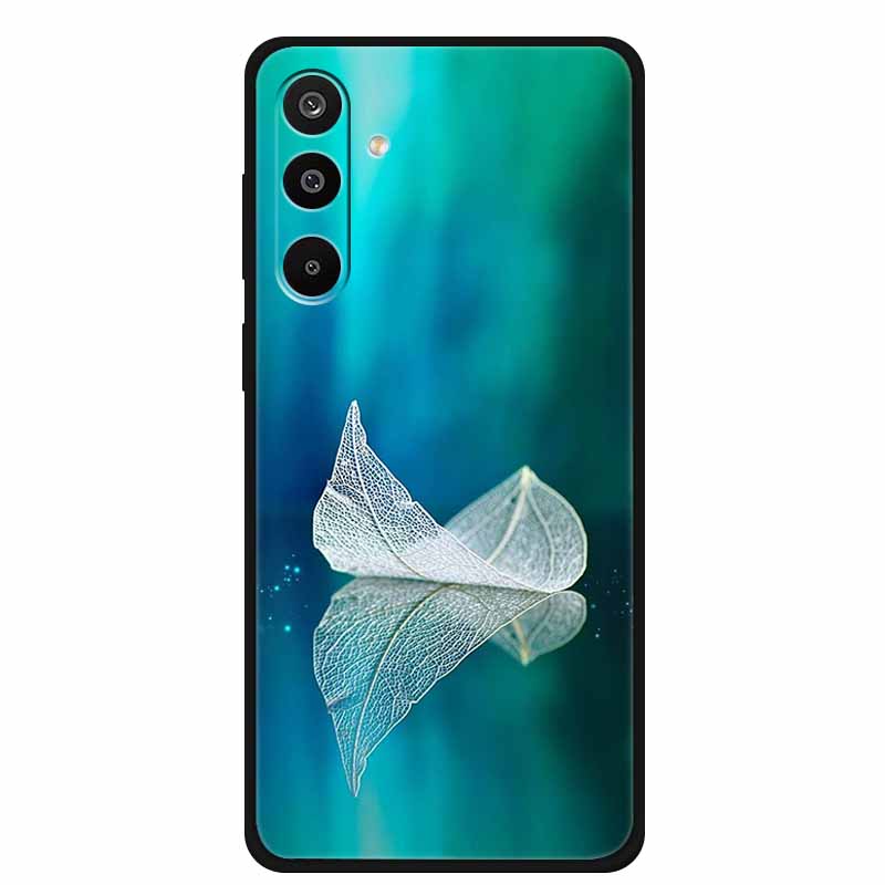 For Samsung Galaxy A36 5G Case Flowers Printed Silicone Phone Cases Cover for Samsung A26 5G TPU Shells A 26 36 Black TPU Coques