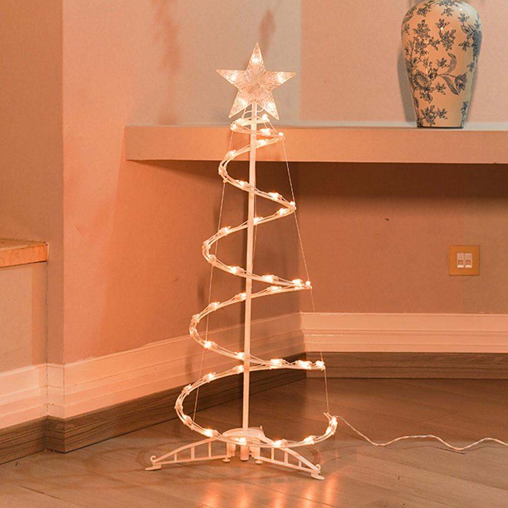 Pre-Lit Spirals Indoor Outdoor LED Tree Warm Light For Bedroom