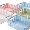 Foldable Plastic Box Cosmetic and Cosmetic Storage Basket Table Stand Home Use Clothes and Food Storage Basket Storage Box