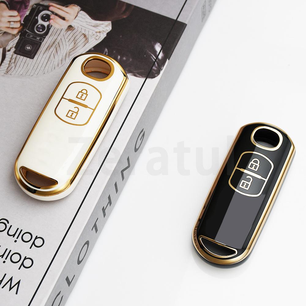Tpu Car Key Case Cover 2 Buttons For Mazda 2 3 6 Atenza Axela Demio Cx-5 Cx5 Cx-3 Cx7 Cx-9 Cx30 Sell Fob Holder Keyless