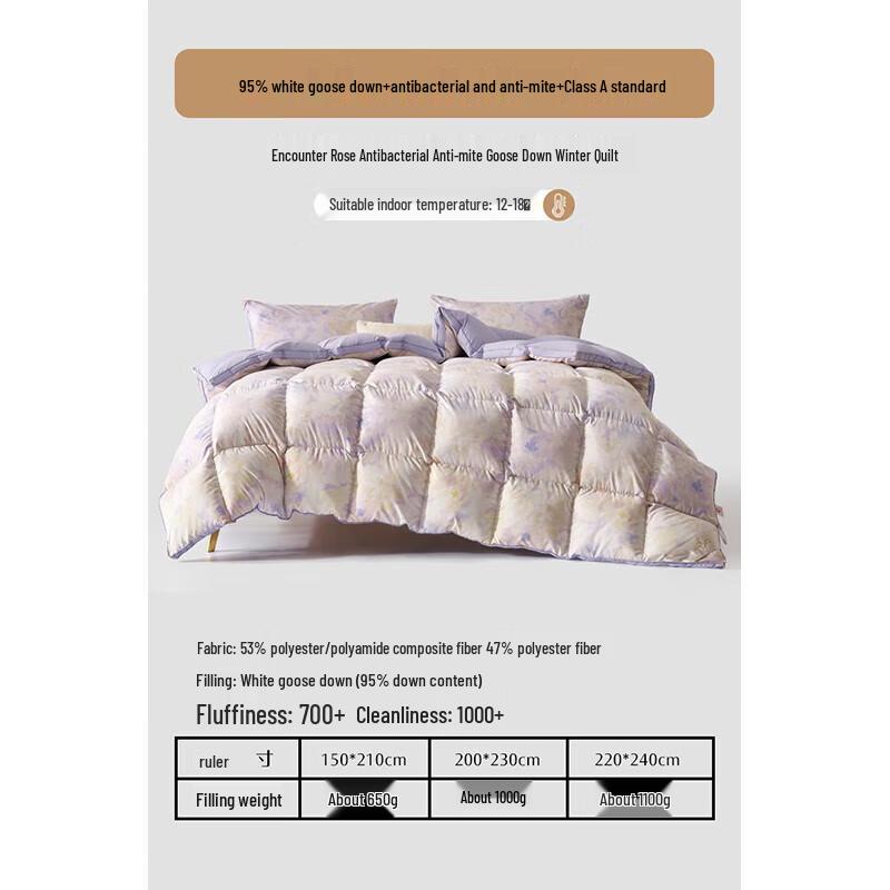 Mercury Home Textiles Premium Goose Down Winter Quilt