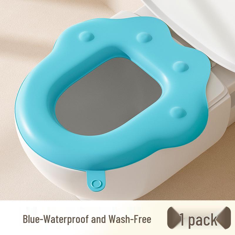 Wasserdichter Cartoon-Toilettensitzkissen - Universal, Waschbar, Niedlich, Selbstklebende Abdeckung für Alle Jahreszeiten