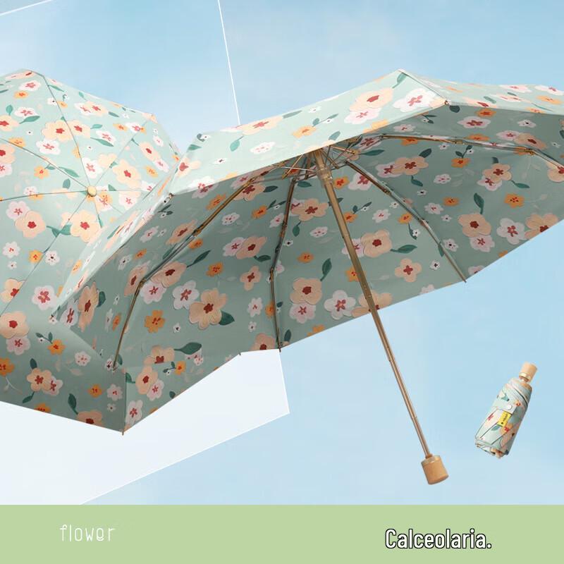 XuQing Five-Fold Double-Layer Sun & Rain Umbrella