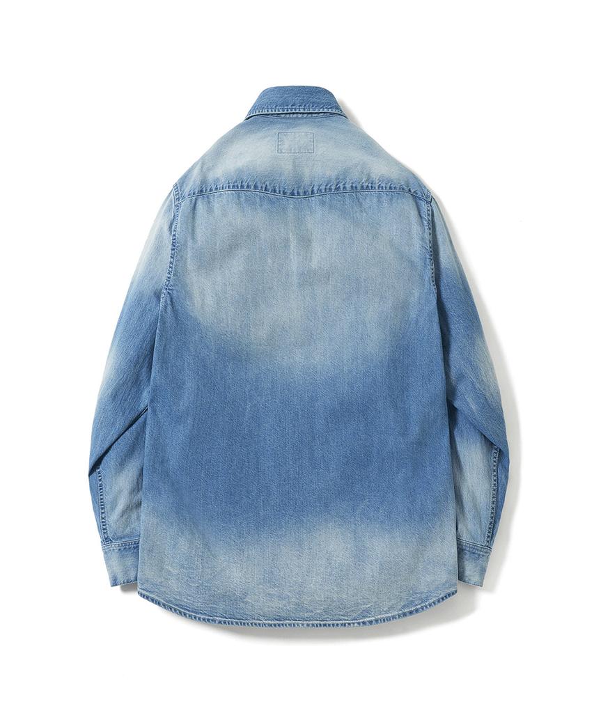 Poteoli Light Denim Shirt (Mid Blue)