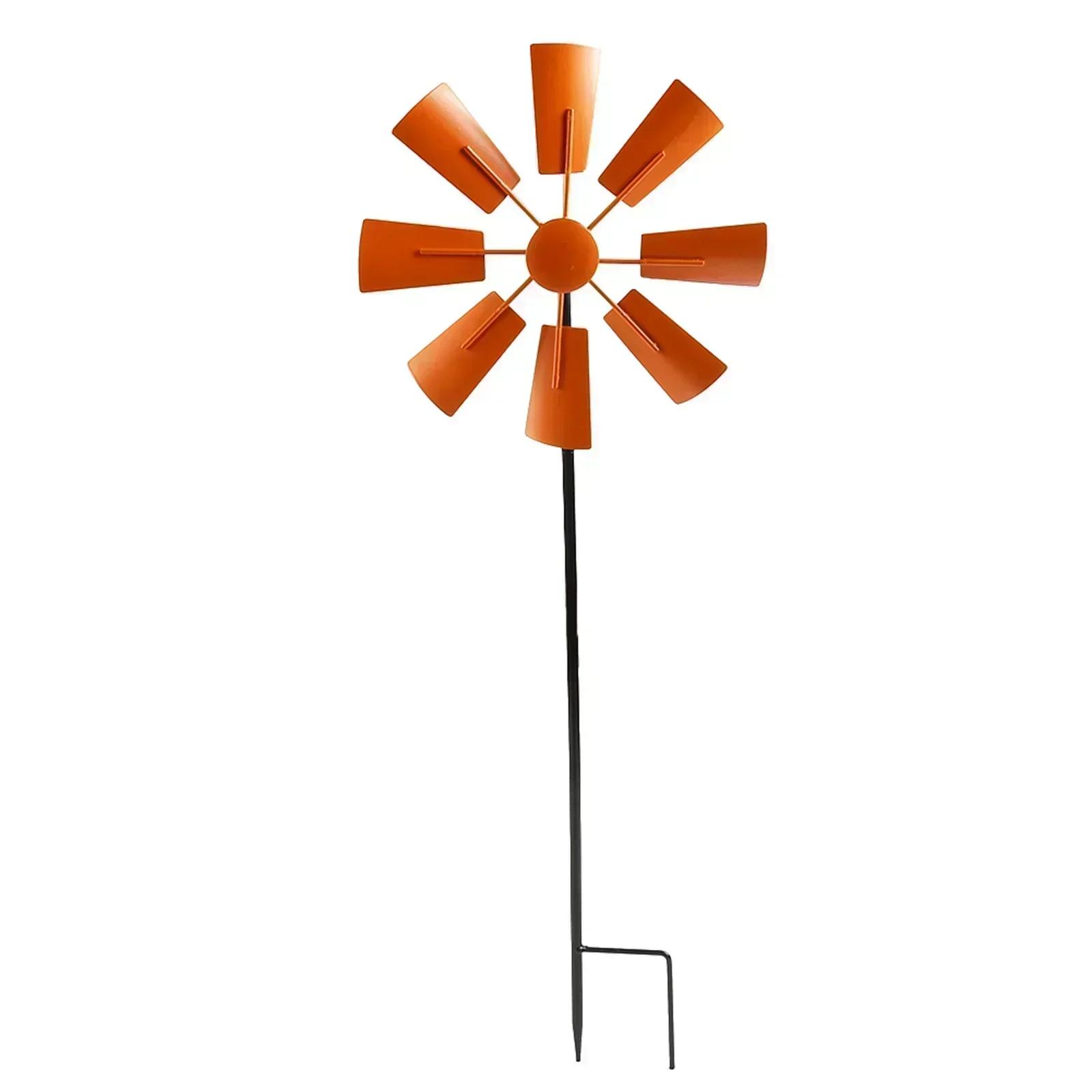 

Wind Spinners Pinwheel 23.5cm*18cm*66cm Construction Funny Windmill 1 Pcs Garden Decoration Outdoors High-Quality помаранчевий