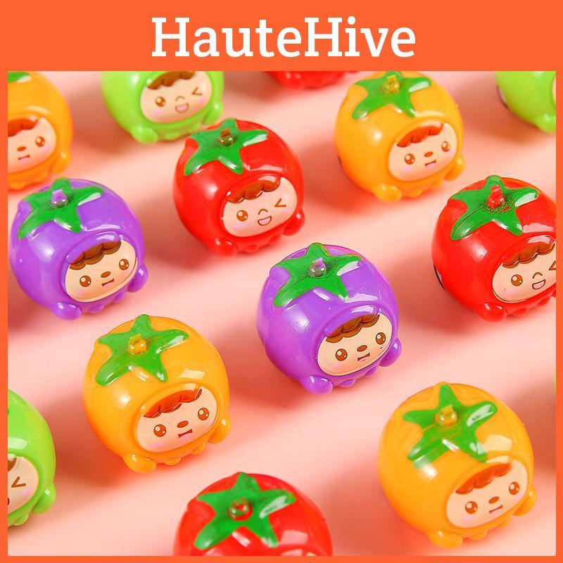 Creative Tomato Cartoon Design Mini Inertia Children Toy Car Entertainment For