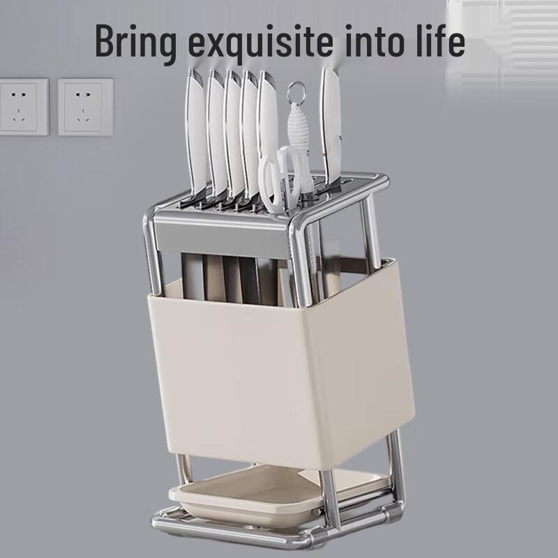 Nowoczesny nablatowy organizer na noże kuchenne i przybory