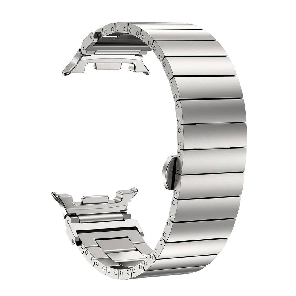 Premium No-Gap Stainless Steel Bamboo-Link Watch Band for Samsung Galaxy Watch 8 (40/44mm) & Watch 8 Classic (46mm)