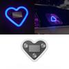 Car Dashboard Decor Neon Heart Light Solar/USB Rechargeable With 5 Lighting Modes Cute Decor For Car Interior Home Party Atmosphere Lamp