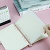 A5 A6 12pcs Frosted Devides With Monthly Tag, High Transparency PP Material Loose Leaf Baffle Board, Binder Notebook Index Pages
