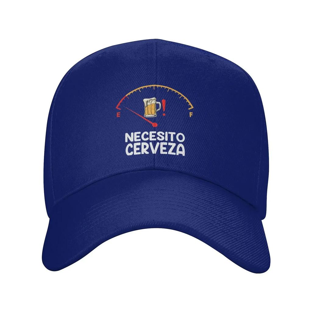 Men Women Necesito Cerveza Outfit Baseball Caps Funny Spanish Trucker Hat Unique Travel Headwear Adjustable