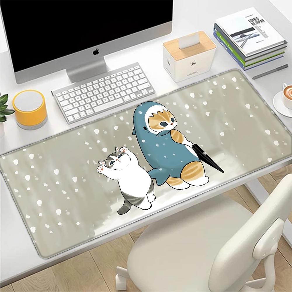 Cute cat mmofusands Mousepad HD Printing Computer Gamers Locking Edge Nonslip Mouse Pad XXLxcm Keyboard PC Desk Pad