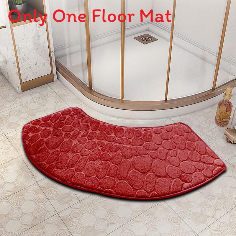 Polyester Non Slip Bathroom Mat With Absorbent Surface For Home Use
