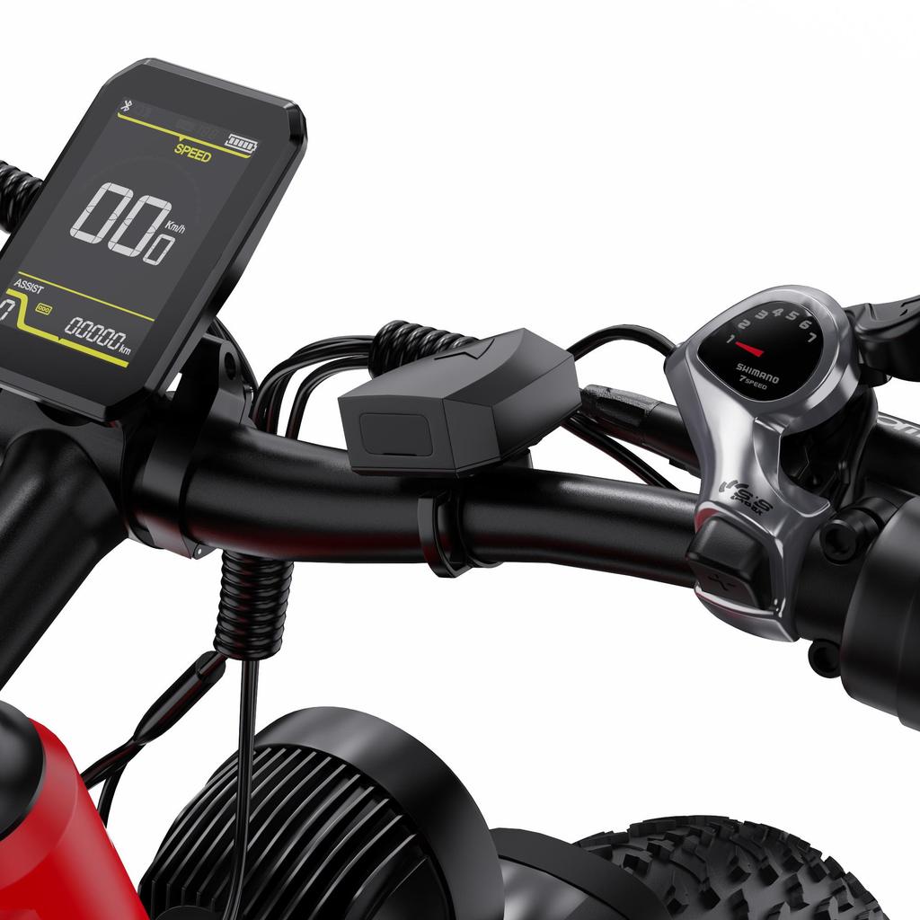 DUOTTS Elektrické kolo F26: Motor 750 W, dojezd 120 km, 26" tlusté pneumatiky, vodotěsnost IPX5, stoupavost 55°