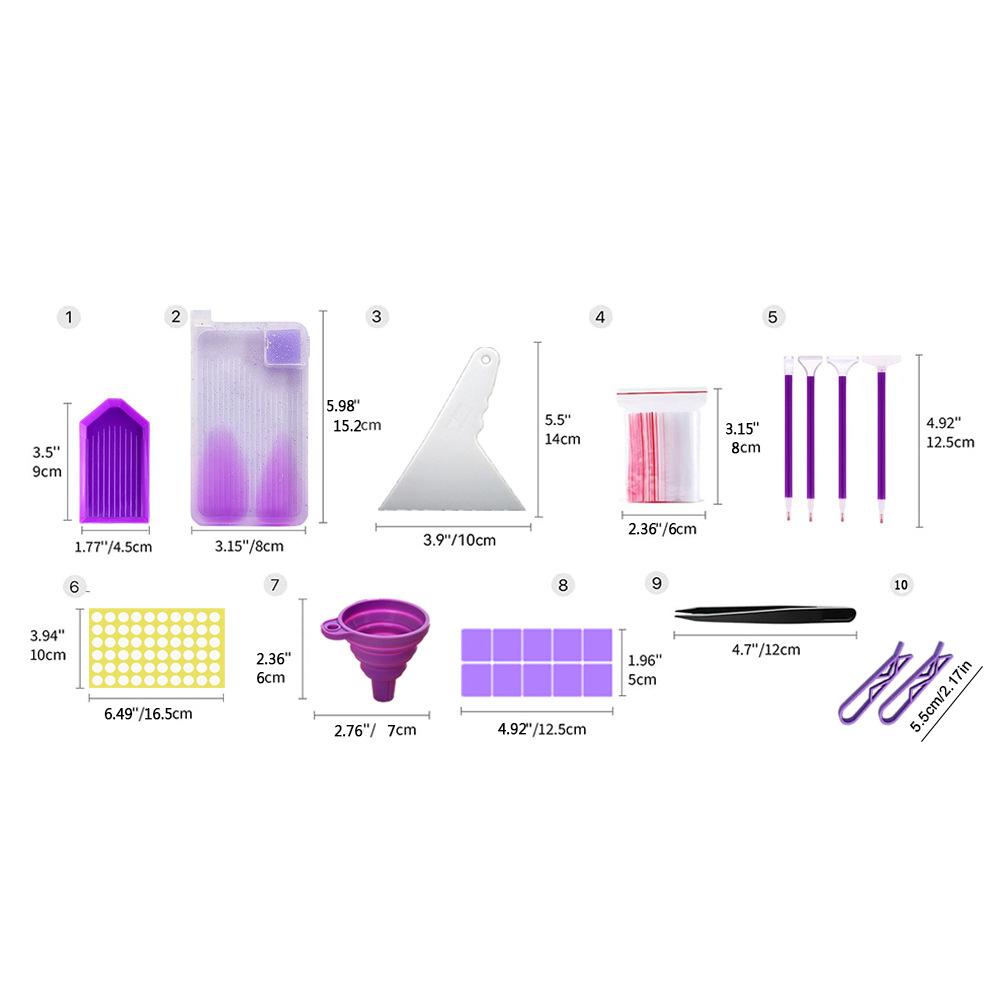 

Інструменти для алмазного малювання своїми руками 60 відділень Пляшки для дозування 120 пляшок Ручна коробка для зберігання Сумка Фіолетовий 240 пляшок Сумка для ефірних олій Style 2