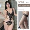 Sexy lingerie lace hot three-point sexy one-piece lingerie temptation hollow open gear free uniform