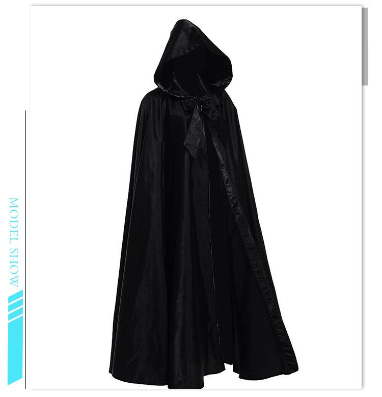 Halloween Cosplay Costume Medieval Hooded Witch Cloak Christmas Halloween Gift for Party Cape