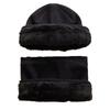 Men Women Winter Warm Suit Classic Plain Color Plush Fur Lined Winter Knit Hat Outdoor Basic Keep Warm Dandy Hat Cap