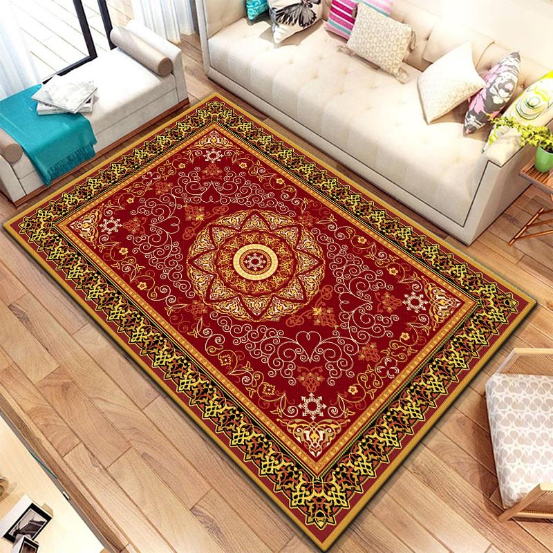 European Style Printed Pattern Non-slip Rug Baby Play Crawl Floor Yoga Mat Living Room Carpet Decoration Tapestry alfombrilla