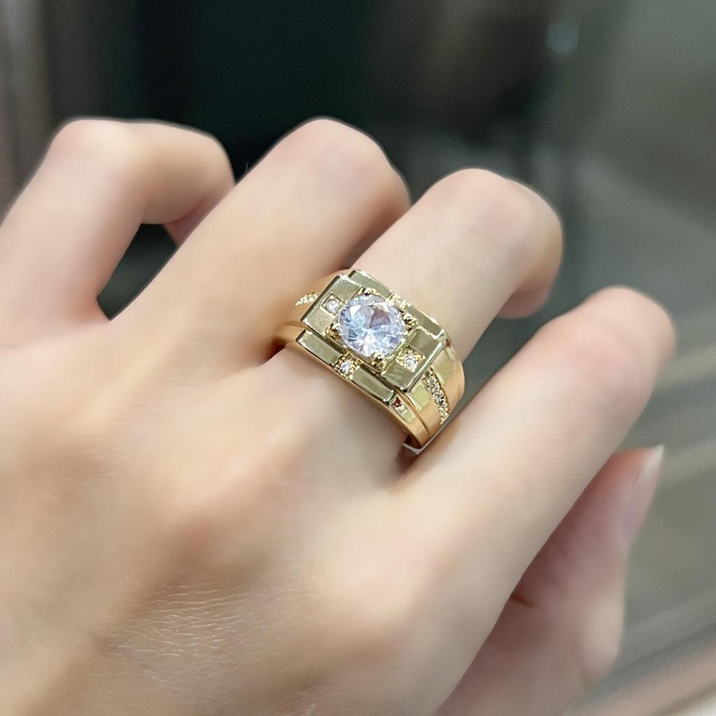 Men’s Fashion Statement Ring - Domineering Diamond Engagement Band