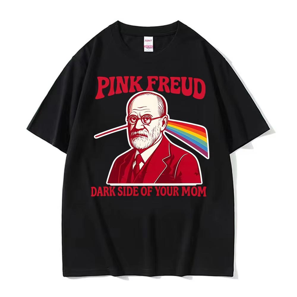 Pink Floyd Meme Mother Personality Dark Version Spoof Luxury Tshirt Unisex Women Short Sleeved Top Comfortable Cotton Tshirt