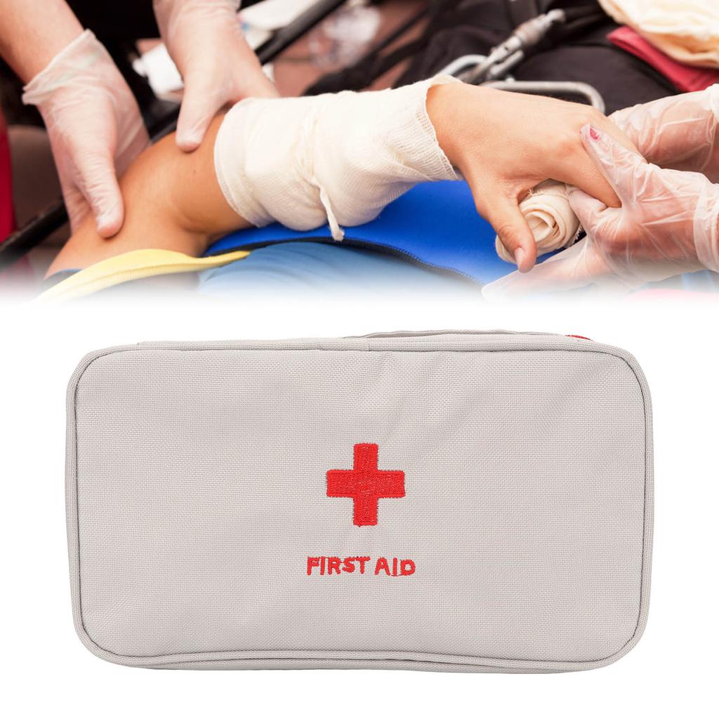 Empty First Aid Bag Waterproof Large Capacity Emergency Medicine Pouch for Outdoor