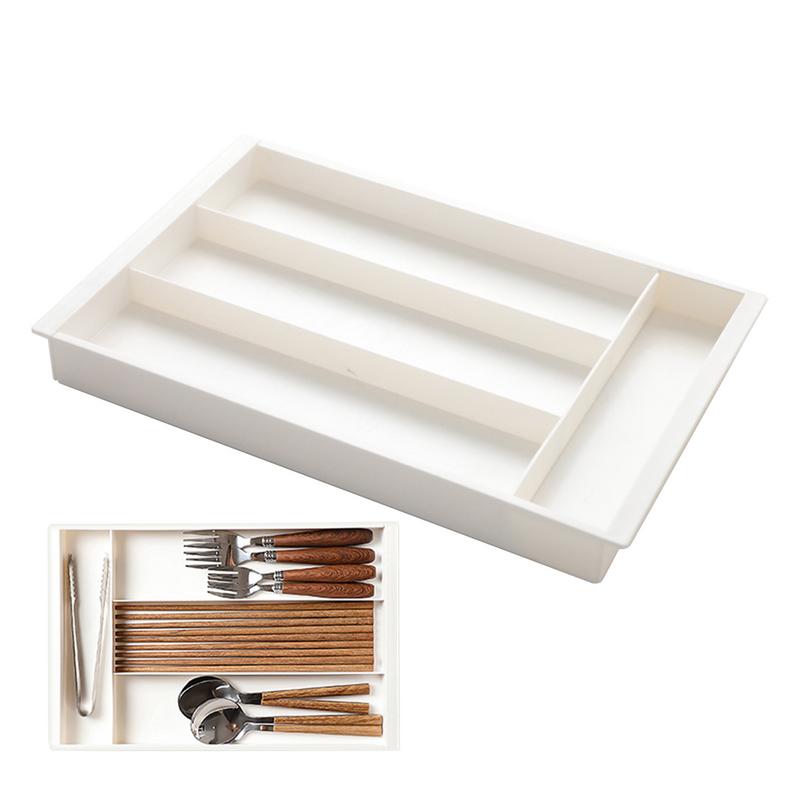 Utensil Organizer For Kitchen Cutlery Organizer Daily Drawer Divider Tray Rectangle Home Kitchen Spoon Fork Separation
