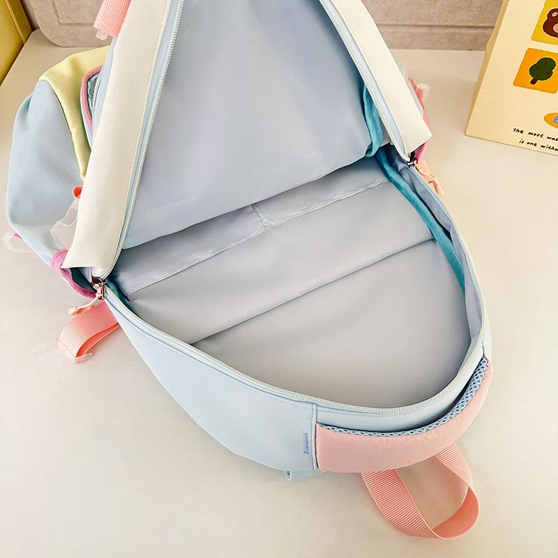 Student Schoolbag Transparent Simple Casual Schoolbag Cute Female Student Large Capacity Backpack