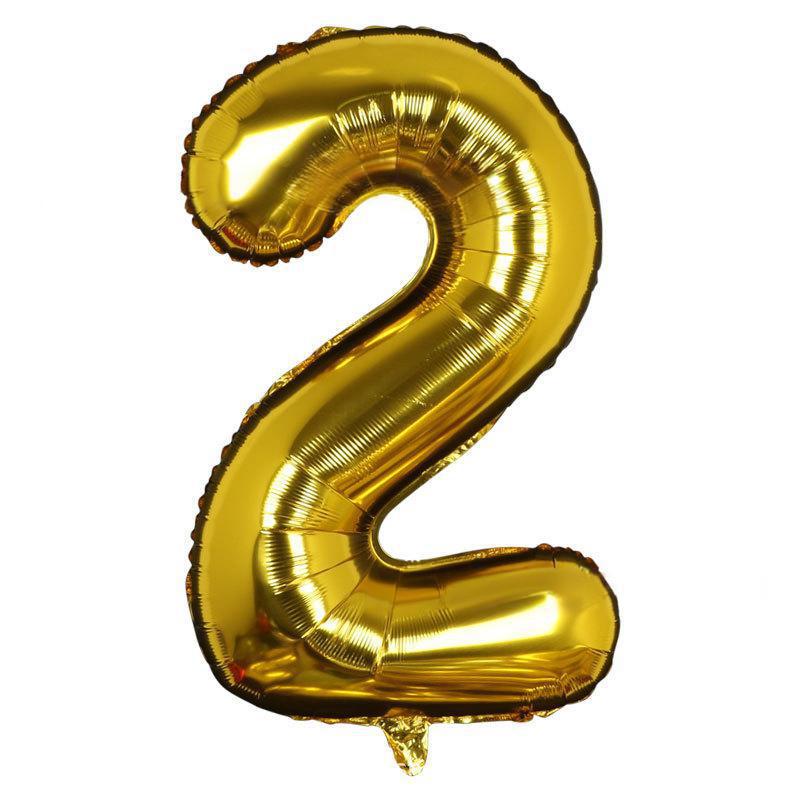 32 Inch Digital Aluminum Film Balloon, Medium Digital Gold Silver Red Black Gradual Change Color Birthday Decoration Wedding Party Balloon