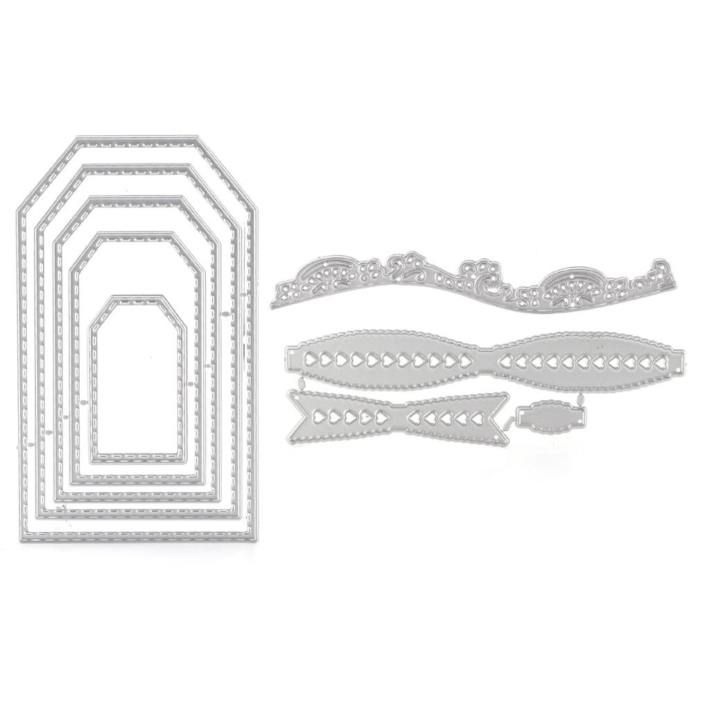 3pcs Die Cuts Carbon Steel Practical Portable Scrapbooking Carving Mould for Decoration